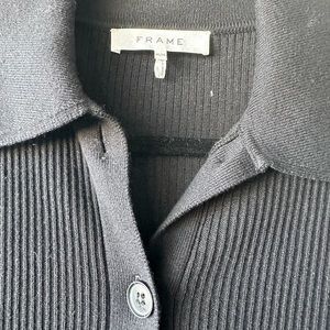 Frame slim rib cardi size medium